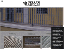 Tablet Screenshot of ferrarigrigliati.com